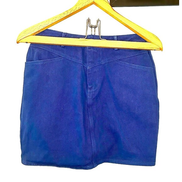 Daphnie Dresses & Skirts - Women’s Daphnie Periwinkle Blue Stretch Denim Straight Mini Skirt Sz Sm 26x16”